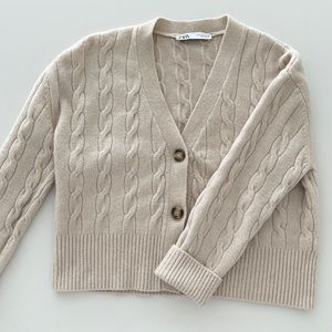 Zara button down sweater